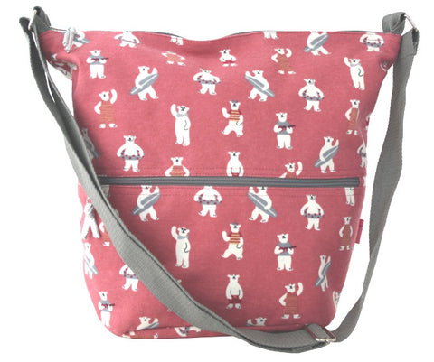 Cross Body Slouch Bag Cute Bears