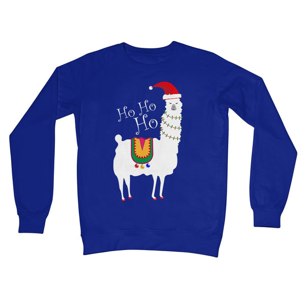 Christmas Llama Crew Neck Sweatshirt