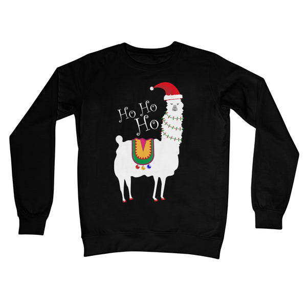Christmas Llama Crew Neck Sweatshirt