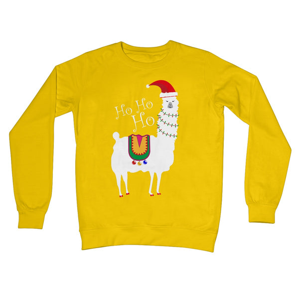 Christmas Llama Crew Neck Sweatshirt