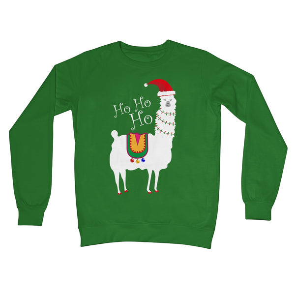 Christmas Llama Crew Neck Sweatshirt