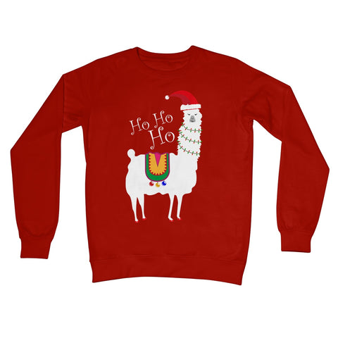 Christmas Llama Crew Neck Sweatshirt