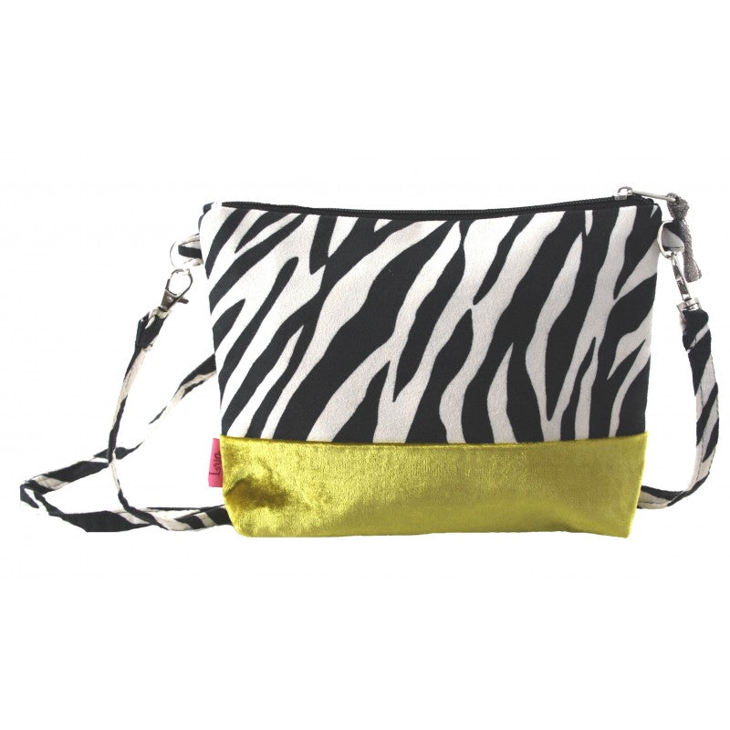 Banded Mini bag - zebra