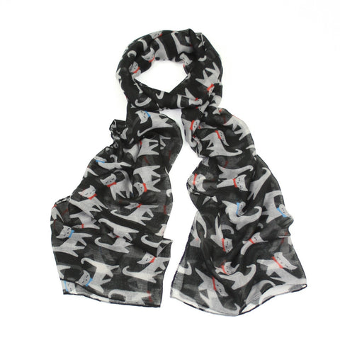 Cats Scarf - Various Colours
