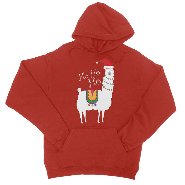 Christmas Llama College Hoodie